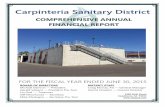 Carpinteria Sanitary Districtcarpsan.com/wp-content/uploads/2015/12/CAFR-2015.pdf · Carpinteria Sanitary District COMPREHENSIVE ANNUAL FINANCIAL REPORT BOARD OF DIRECTORS Michael