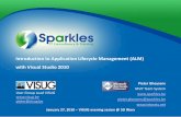 Sparkles - Introduction to Application Lifecycle ... · Visual Studio 2010 Agile Project Planning End to End Traceability Stunning New Reports 1-click Custom Excel reports New Dashboards