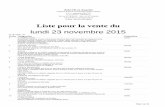 Liste pour la vente du - Interencheres.commedia.interencheres.com/382/2015/11/10/121559_c25a... · On y joint les tomes 1, 2 et 3 en rééditions de la fin des années 50 en BE, la