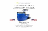 THERMA-KLEEN MANUAL PROPANE 1300 10-23-19 · Ultra Propane - Ultra 1300 October 24, 2019 2 OWNERS MANUAL Do Not Use This System Without Reading This Manual First You should be familiar