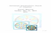 Unitarian Universalist Church of Cheyenne, WY - … · Web viewA quorum for the purposes of this meeting was a minimum of 33 members in attendance. All members were signed in at the