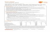 Press release Third quarter 2019 - GSK · 2019-10-30 · The Total results are presented under ‘Financial performance’ on pages 11 and 24 andAdjusted results reconciliations are