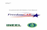 FreedomCAR 42V Battery Test Manual · FreedomCAR 42V Battery Test Manual Published April 2003 Prepared for the ... End of Test (EOT) – a condition where life testing is halted,