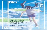 RESEARCH MATERIAL ANIME BFI JAPAN â€¢ Princess Mononoke, Hayao Miyazaki, 1997 â€¢ Cowboy Bebop, Shinichirإچ