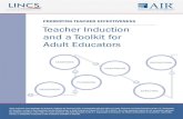 Teacher Induction and a Toolkit for Adult EducatorsLINCS Teacher Induction and a Toolkit for Adult Educators—1 Although induction programs are specifically intended to help beginning