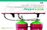 IG-55: Inert Gas Fire Suppression System Inertes IG... · What is IG-55? IG-55 is a gas made up of a mix of equal parts: 50% argon (IG-01) and 50% nitrogen (IG-100). Its components