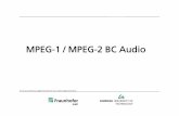 MPEG-1 / MPEG-2 BC Audio - Startseite TU Ilmenau...• Quantization and coding – this is the step introducing quantization noise – spectral shape of quantization noise determines