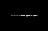 architecture three types of space - Texas Tech University ...€¢joint spaces (or articulation spaces) •can define a pause between spaces •can juxtapose spaces of contrasting