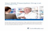 Your 2020 Prescription Drug List - UnitedHealthcare …...Your 2020 Prescription Drug List Advantage 3-Tier Effective May 1, 2020 This Prescription Drug List (PDL) is accurate as of