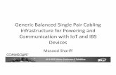 Generic Balanced Single Pair Cabling Infrastructure for Powering … · 2019-01-22 · • TIA TR42 cabling systems and components • ISO/IEC/JTC1/ SC25/WG 3 cabling systems •