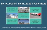 major milestones · 2014-08-04 · Dear Houstonians, Our Fiscal Year 2013 Annual Report, “Major Milestones,” celebrates remarkable achievements of the Planning and Development
