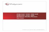 Polycom VVX 500 and VVX 600 User Guide -- UCS 4.1 · 2016-09-16 · vii About This Guide This guide applies to two phones: the Polycom® VVX® 500 business media phone and the Polycom®