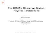 The GRUAN Observing Station Payerne - Switzerland · 2019-11-28 · Rolf Philipona Federal Office of Meteorology and Climatology MeteoSwiss Analog Radiosonde daily 00/12 LST Operational