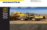 Wa 500 - General Equipment & Supplies, Inc. · Komatsu SmartLoader Logic The WA500-7 provides Komatsu SmartLoader Logic, a new engine control system. This technology acquires data