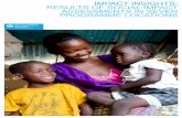 IMPACT INSIGHTS: RESULTS OF SOCIAL IMPACT ......for in small groups by an adult care-giver (SOS parent or parents) who nurtures and supports their development. In the SOS family, children