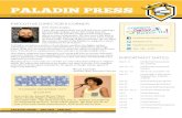 Paladin Press - Dec/Jan 2016 -2017 · 2017-02-02 · PALADIN PRESS ? DEC 2016 ? JAN 2017 In the month of December, Paladin students will be examining the meaning and value of such