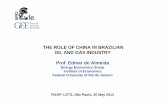 THE ROLE OF CHINA IN BRAZILIAN OIL AND GAS ......THE ROLE OF CHINA IN BRAZILIAN OIL AND GAS INDUSTRY Prof. Edmar de Almeida Energy Economics Group Institute of Economics Federal University