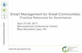 Smart Management for Small Communities...• If IBPS is a cheaper and more sasfying set of dispute resoluon methods, why ...