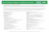 Non-GMO Project Verified Products - Whole Foods …...Non-GMO Project Verified Products Chicago Ave Store, Midwest Region Whole Foods Market, as a part of its mission to offer food