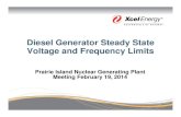 Diesel Generator Steady State Voltage and Frequency Limits · 2014-03-12 · Diesel Generator Steady State Voltage and Frequency Limits. 2 Agenda Introductions Vincent ... Design