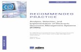 Analysis, Selection, and Implementation of …AIIM ARP1-2009 Analysis, Selection, and Implementation of Electronic Document Management Systems (EDMS) An AIIM Recommended Practice Report