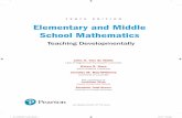 TENTH EDITION Elementary and Middle School Mathematics - … · 2019-02-20 · iii About the Authors John A. Van de Walle The late John A. Van de Walle was a professor emeritus at