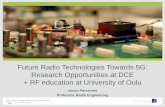 Future Radio Technologies Towards 5G: Research ... research and education for WCE.pdfCompetences of a modern RF engineer Fundamentals • Understand various applications of radios