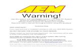 Warning! - FD3S.net · 2005-03-02 · The AEM EFI System ... 1/25/02 AEMPro User Guide V1.14.doc 3 . Contents Plug and Play PEMS contents: • AEM PEMS ECU • AEMPro software CD