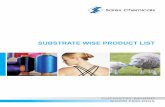 Substrate wise Product List - Sarex · 2018-10-19 · It is suitable for all types of fabric for scouring and bleaching operation in batch form. A concentrated non-silicone defoamer
