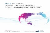 2019 GLOBAL LEGAL DEPARTMENT BENCHMARKING REPORT2019 Global Legal Department Benchmarking Report 1 The Association of Corporate Counsel is pleased to partner with Major, Lindsey &