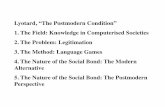 Lyotard, “The Postmodern Condition” 1. The Field ...renejmarquez.com/315/forest.pdf · Structuralism Linguist Ferdinand de Saussure, Course in General Linguistics (1916) "individual