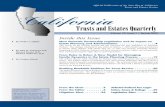 Official Publication of the State Bar of California Trusts and Estates Section … · 2014-11-10 · Official Publication of the State Bar of California Trusts and Estates Section