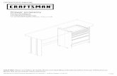 10133 Red/Black 10139 Black/Platinum - Sears …...10133 Red/Black 10139 Black/Platinum For use with CRAFTSMAN workbench 10132 or 10138 \ y \ CAUTION: Read and follow all Safety Rules