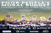 EXECUTIVE SUMMARY POOR PEOPLE’S MORAL BUDGET · 2019-12-30 · Poor People’s Moral Budget Eecutive Summary 3 3. Investments in an Equitable Economy. Fair taxes on the wealthy,