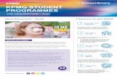 KPMG STUDENT PROGRAMMES · 2019-09-11 · KPMG STUDENT PROGRAMMES. JOB DESCRIPTION – Audit. Work Placement – Audit. What will I do in KPMG? Thinking about a career in accountancy