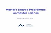 Master’s Degree Programme Computer Sciencegudmund/cs_master.pdf• A small number of elective courses in computer science is offered in addition to specializations. Project work