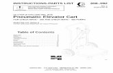 308092C Pneumatic Elevator Cart - Graco · warnings and information. READ AND KEEP FOR REFERENCE. 19 LITER (5 GALLON) PAIL SIZE ... Slide the pail stop (15) onto the uprights (A)