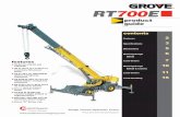 manitowoc - Dozier Crane & Machinery Co · RT700E can be extended even further to 194 ft. or 214 ft. An optional 33 ft. fixed swingaway is also available with a max tip height of