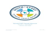 QuickSTART Ready Manual - Clinical Trials Ontario · 2019-03-24 · CTO QuickSTART User Manual Page 3 of 28 V1.0 (Jan 2019) 1 - Introduction Clinical Trials Ontario (CTO) is an independent,