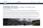 CLEARING THE AIR: A REVIEW OF 10 CITY PLANS TO FIGHT …...JANUARY 2020 ISSUE BRIEF CLEARING THE AIR: A REVIEW OF 10 CITY PLANS TO FIGHT AIR POLLUTION IN INDIA Executive Summary Air