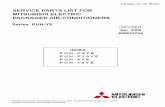 SERVICE PARTS LIST FOR MITSUBISHI ELECTRIC ......INDEX P U H - P 8 Y E P U H - P 1 0 Y E P U H - 8 Y E P U H - 1 0 Y E SERVICE PARTS LIST FOR MITSUBISHI ELECTRIC PACKAGED AIR-CONDITIONERS