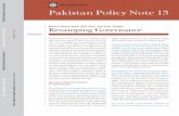 PAKISTAN PIC NOTEREAMPING GOERNANCE Public Disclosure ...documents.worldbank.org/curated/en/... · Legatum Institute’s in Prosperity Index, which defines the concept of national