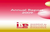 IBE Annual Report 2009 - Digital CSICdigital.csic.es/bitstream/10261/100402/1/IBE_Annual_Report_2009.pdf · Phylogeny and Phylogeography of Mammals Lab .....18 Systematics, Biogeography