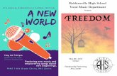 Robbinsville High School 6TH ANNUAL ROBBINSVILLE CHORAL … · 2019-10-24 · A New World Featuring new music and empowering songs about new beginnings. Robbinsville High School Auditorium