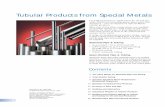 Tubular Products from Special Metals - PCC Energy …2 Tubular Products from Special Metals Contents Seamless Pipe & Tubing For high-performance applications for oil and gas wells,