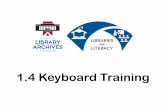 1.4 Keyboard Training - Texas...1.4 Keyboard Training . We are going to learn •Similarities between a typewriter and a computer keyboard. •Differences between a typewriter and