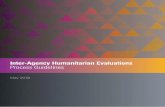 Inter-Agency Humanitarian Evaluations Process Guidelines€¦ · Inter-Agency Humanitarian Evaluations Process Guidelines May 2018 These guidelines are complemented by a series of