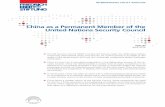 China as a permanent member of the United Nations Security Councillibrary.fes.de/pdf-files/iez/10740.pdf · 2016-02-24 · 4 XUE LEI | CHINA AS A PERMANENT MEMBER OF THE UNITED NATIONS