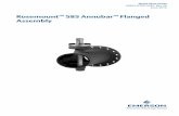 Rosemount 585 Annubar Flanged Assembly...Rosemount 585 Annubar Assembly to become hot and could result in burns. If pipe/duct wall is less than 0.125-in. (3,2 mm) use extreme caution