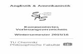 Kommentiertes Vorlesungsverzeichnis …...foreign language skills to a level adequate for the academic world, the English Department is offering Practical Language Courses (PLCs) targeting